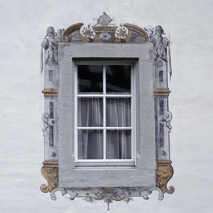 Die Architekturmalerei aus dem 17. Jahrhundert wurde freigelegt, konserviert und restauriert.